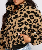 Feelin' Fab Leopard Print Bomber Jacket