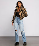 Feelin' Fab Leopard Print Bomber Jacket