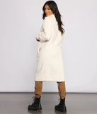 Chic and Cozy Oversized Teddy Trench Coat
