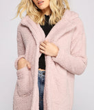 Fuzzy Fleece Long Teddy Coat