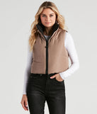 Stylish Puff Reversible Crop Vest