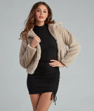 Casual Chic Faux Fur Jacket