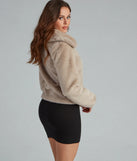 Casual Chic Faux Fur Jacket