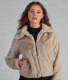 Casual Chic Faux Fur Jacket