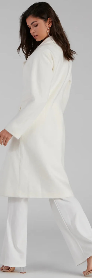 Winter Beauty Wool Trench Coat