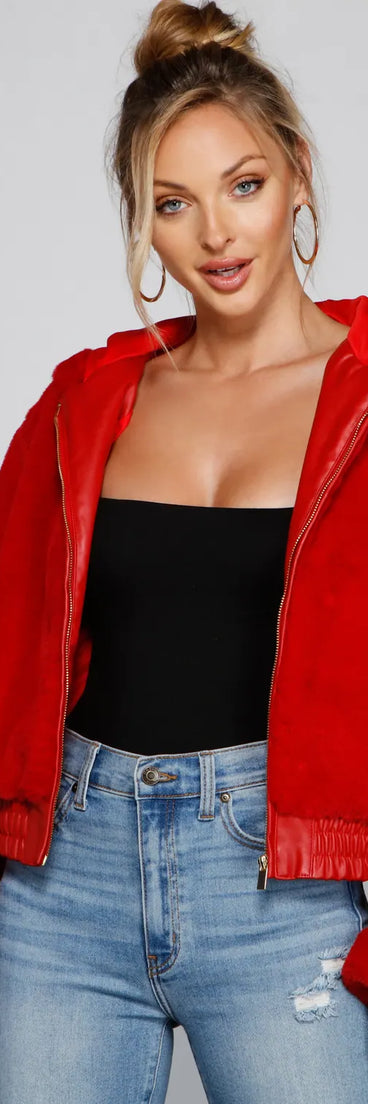 Fuzzy Feels Faux Fur Hoodie