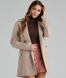 Elevated Chic Belted Faux Wool Coat