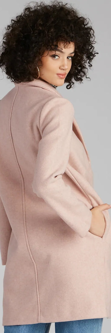 Big City Lapel Long Coat