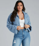 Keep It Chic Sherpa Cropped Jacket