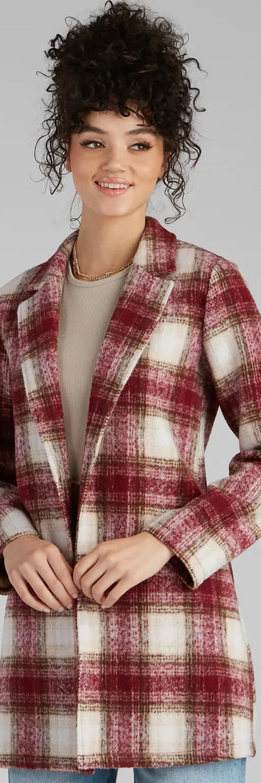 Major Chic Faux Wool Coat