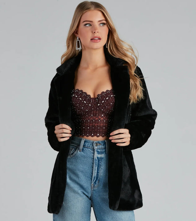 Layered In Luxe Faux Fur Coat