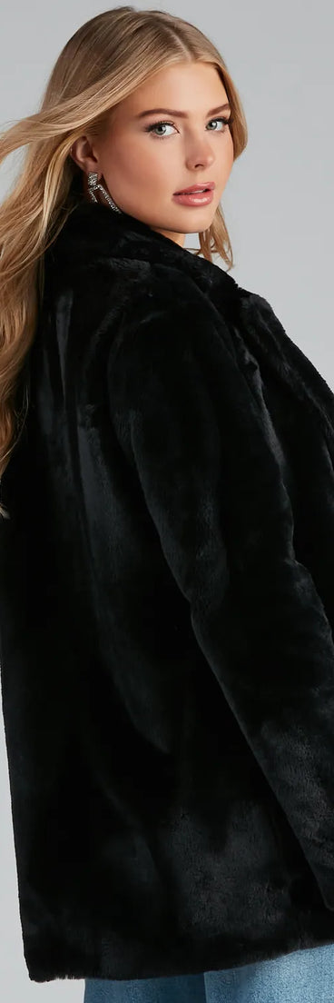 Layered In Luxe Faux Fur Coat