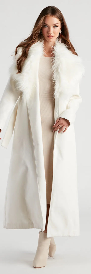 A Formal Affair Faux Fur Jacket