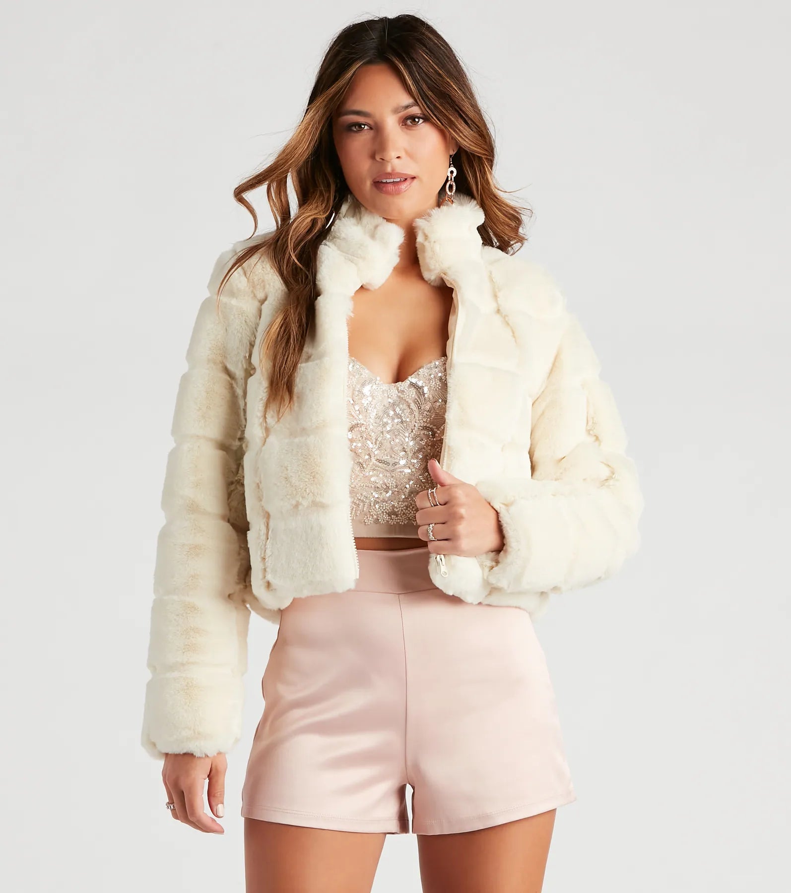 Layer On The Luxe Vibes Faux Fur Jacket | Windsor