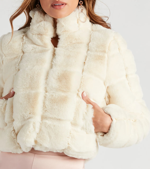 Layer On The Luxe Vibes Faux Fur Jacket | Windsor