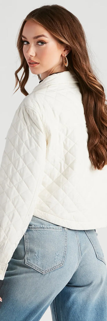 Stylish In The Chill Puffer Jacket