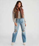 Small Town Girl Puffer Crop Vest