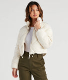 Slay The Chill Quilt Puffer Jacket