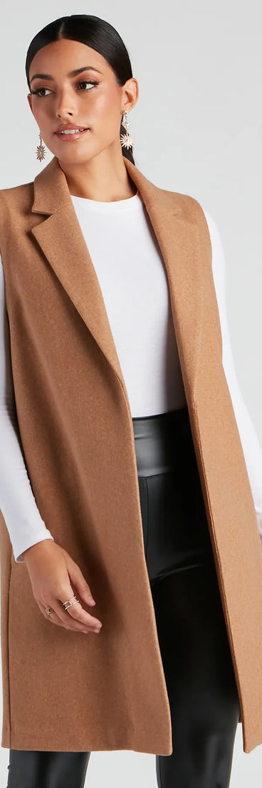 Autumn Chill Faux Wool Vest