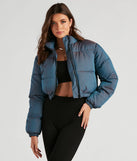 Chill In The Air Zip Puffer Jacket