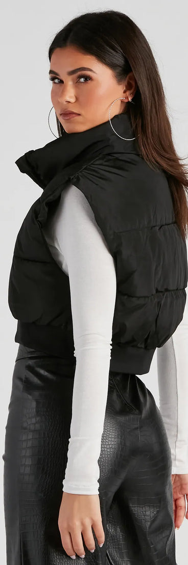 Winter Must-Have Cropped Puffer Vest