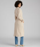 Locking Knit Down Sherpa Long Trench Coat