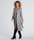Uptown Girl Tweed Belted Trench Coat