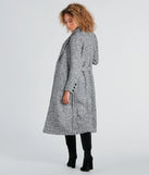 Uptown Girl Tweed Belted Trench Coat