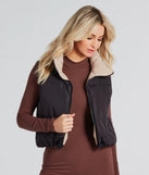 Mood Reversed Crop Puffer Vest