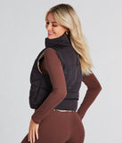 Mood Reversed Crop Puffer Vest