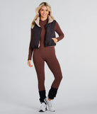 Mood Reversed Crop Puffer Vest