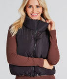 Mood Reversed Crop Puffer Vest