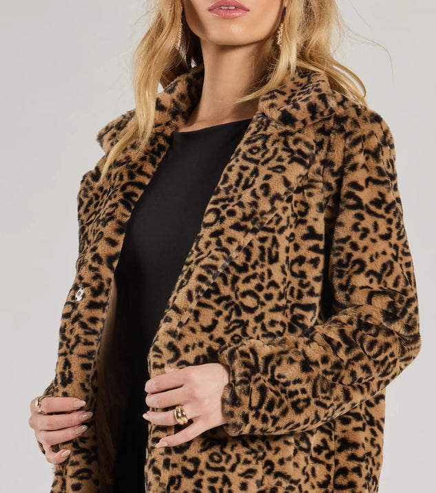 Fabulous Flair Leopard Faux Fur Trench Coat | Windsor