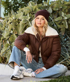 
Upgrade your style game for 2025 with the Cozy Trendsetter Sherpa Collar Puffer Jacket in brown, perfect for any fashion-forward wardrobe.