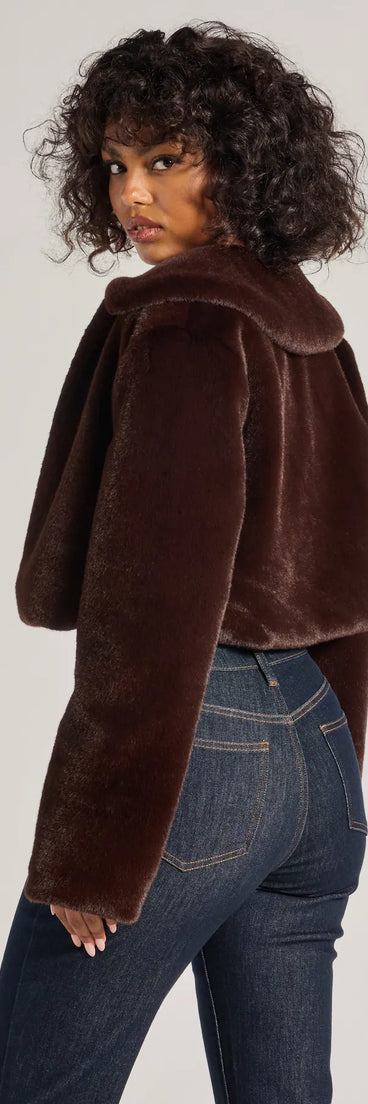 Looking Luxe Faux Fur Cropped Jacket