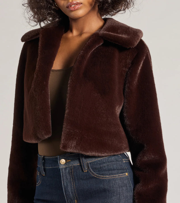 Looking Luxe Faux Fur Cropped Jacket | Windsor