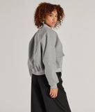 
Upgrade your style game for 2025 with the Cool Girl Energy Faux Wool Bomber Jacket in heather, perfect for any fashion-forward wardrobe.