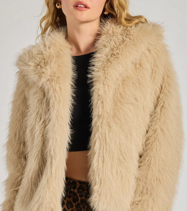 Glam Aura Faux Fur Jacket | Windsor