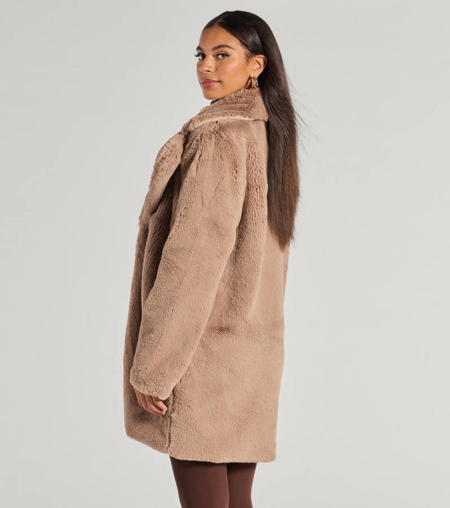 Luxe Layer Faux Fur Trench Coat | Windsor