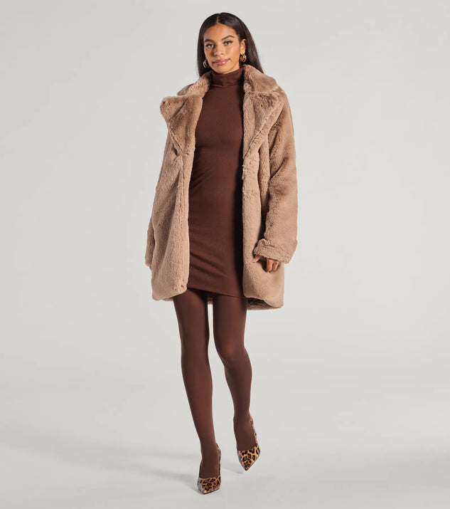 Luxe Layer Faux Fur Trench Coat | Windsor
