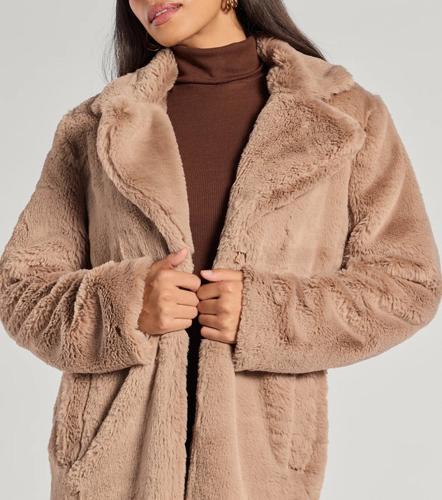 Luxe Layer Faux Fur Trench Coat | Windsor