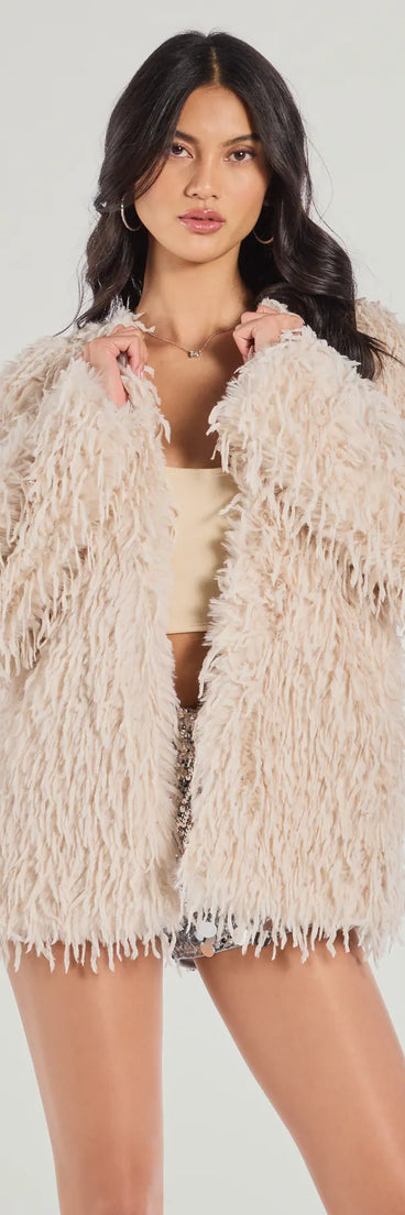 Fab Fave Shaggy Faux Fur Jacket