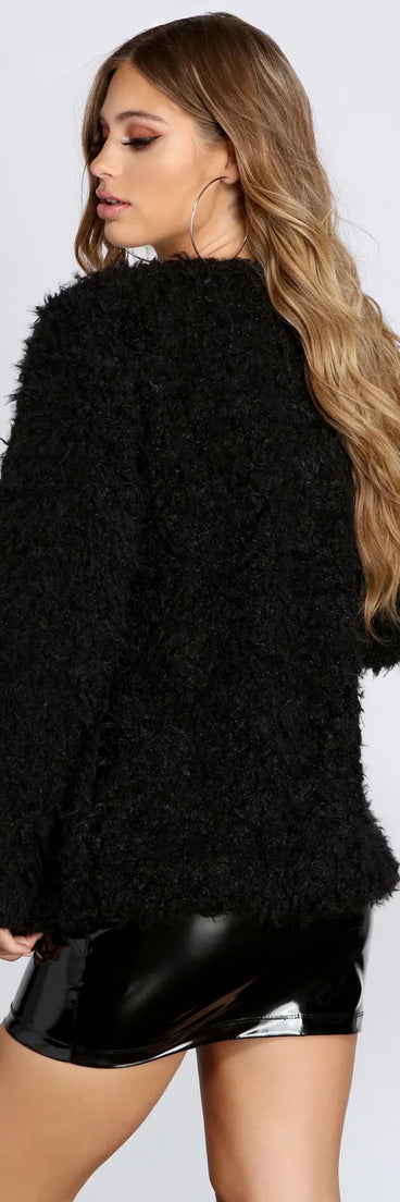 Major Glam Faux Fur Jacket