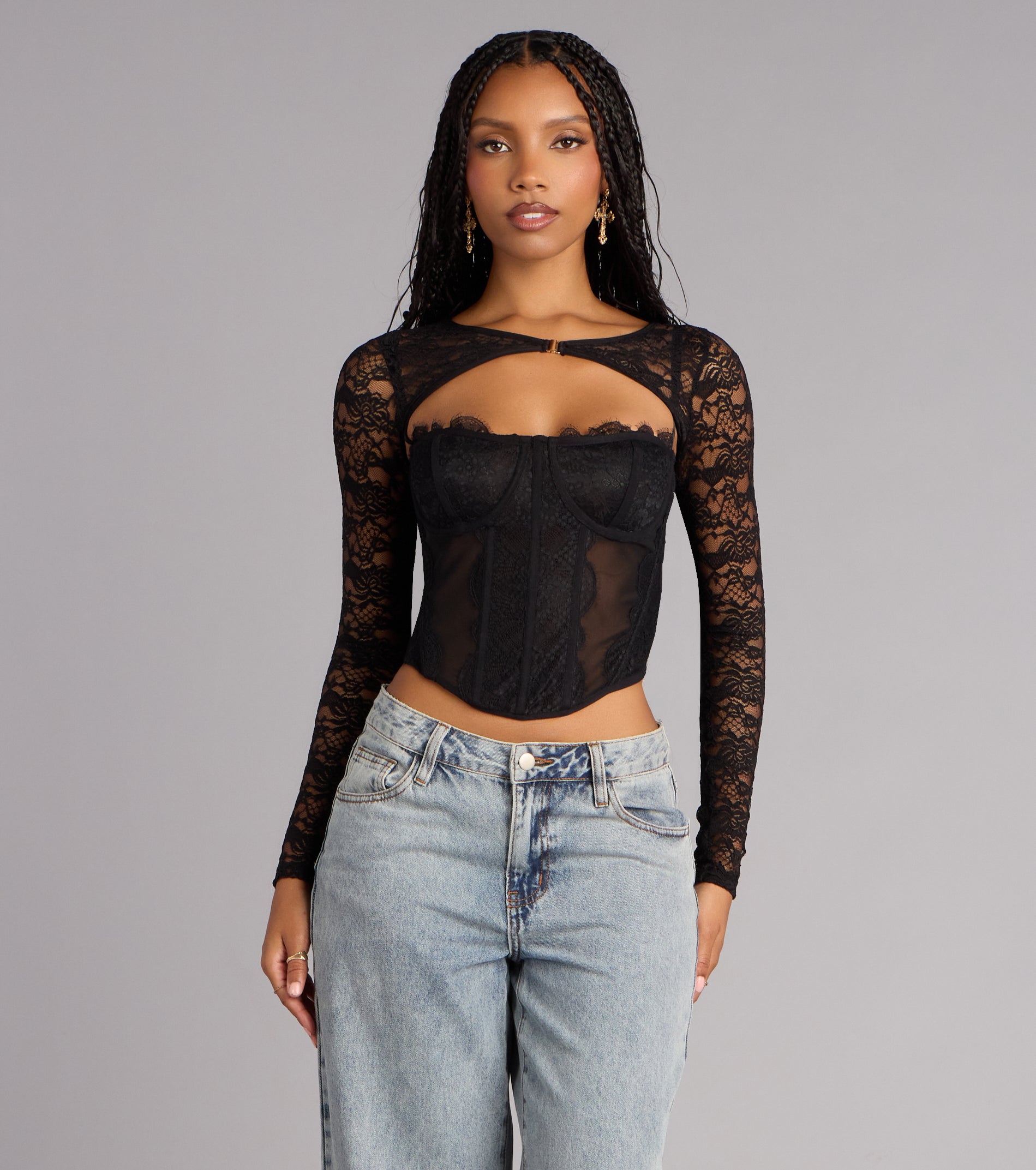 Delicate Edge Lace Bolero | Windsor