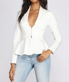 Professional In Peplum Blazer