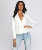 Professional In Peplum Blazer