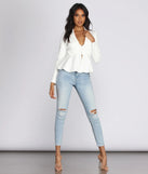 Professional In Peplum Blazer