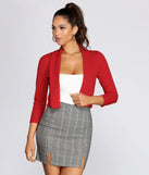 Make Moves Cropped Blazer