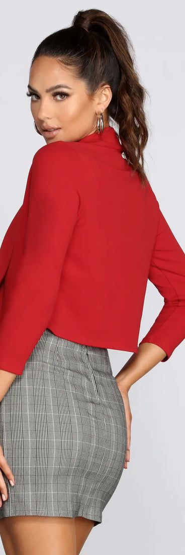 Make Moves Cropped Blazer