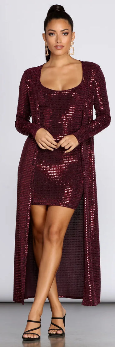 Stunning Sequin Diva Duster